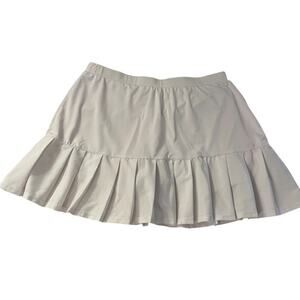 Fila Mini Skirt Small Tennis Golf Athletic Pleated Stretch Built In Shorts White